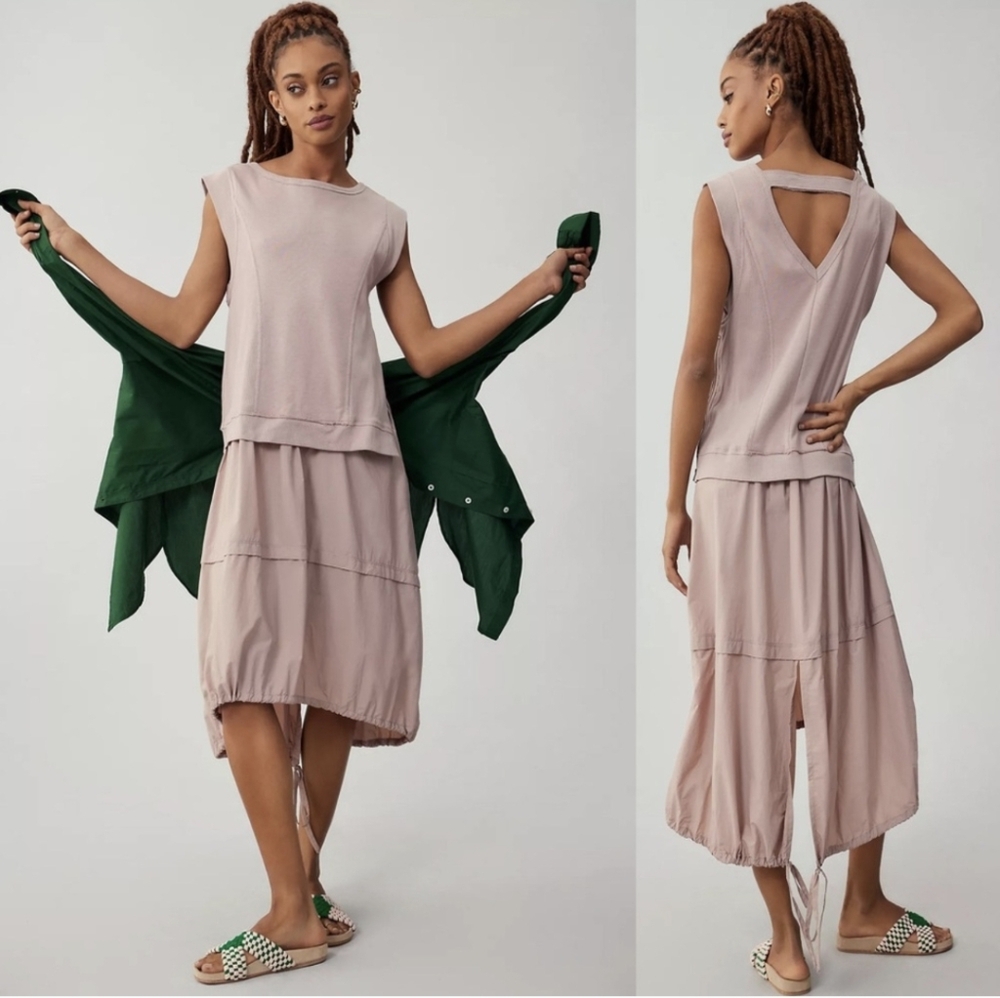 Elegant Mauve Midi Dress